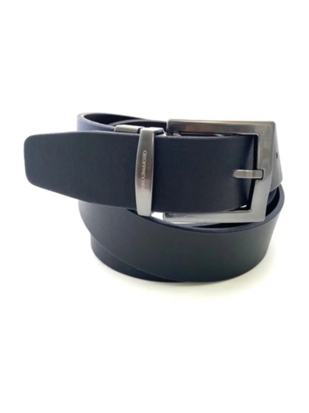 Geoffrey Beene Reversible Black/Brown Leather Trouser Belt